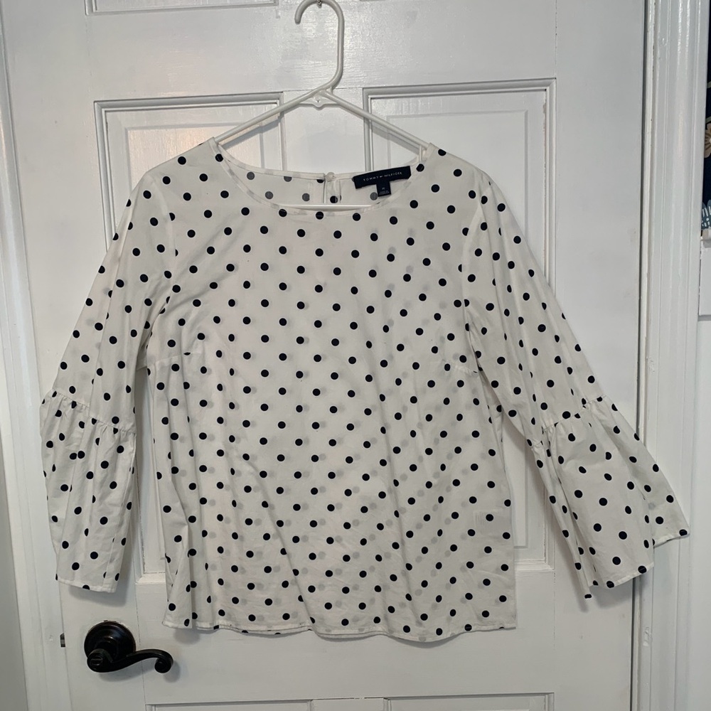 Tommy Hilfiger polka dot blouse